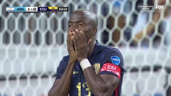 Enner Valencia's PK is off the post as Argentina's lead over Ecuador stands at 1-0 | 2024 Copa América 