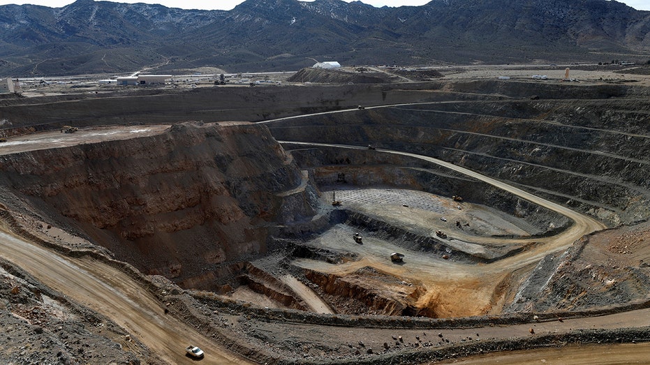 The MP Materials rare earth open-pit mine in Mountain Pass, California, Jan. 30, 2020.