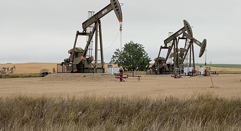 Oil wells in North Dakota
