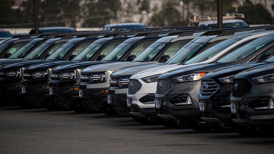 Ford vehicles for sale at car dealership