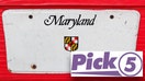 The man told the Maryland Lottery that he is often inspired by random license plates when picking his numbers. 