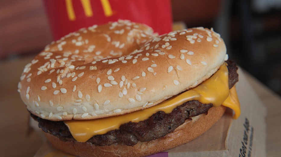 McDonald's quarter pounder hamburger