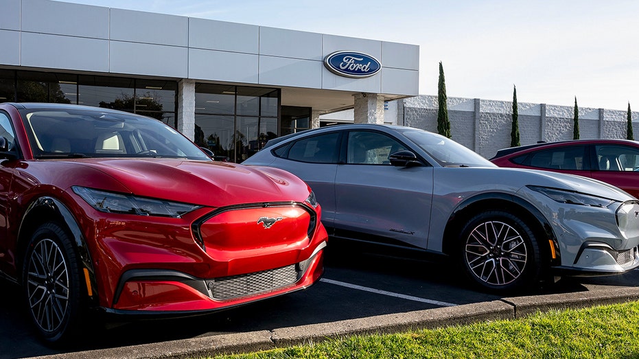 Ford vehicles at Ford dealership