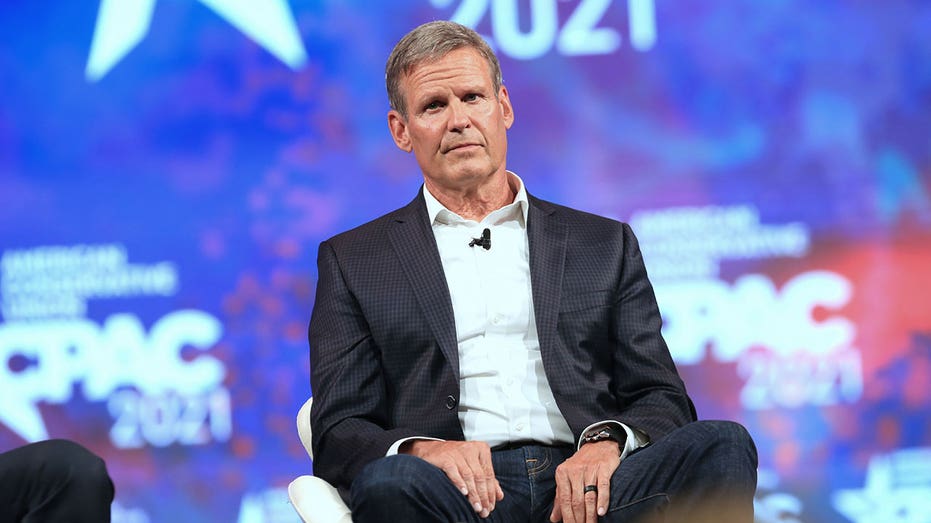 Tennessee Gov. Bill Lee listens during the Conservative Political Action Conference in Dallas