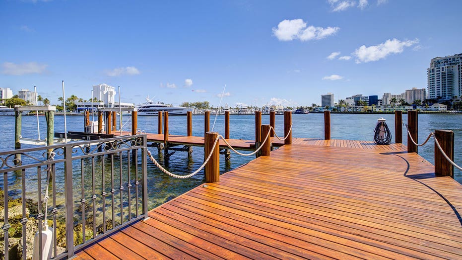 Two docks are present on the waterfront property