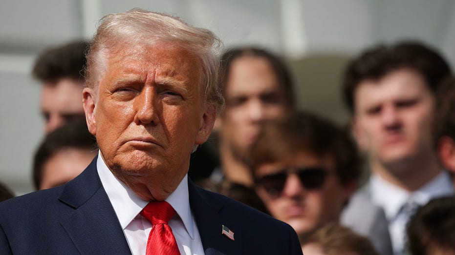 Trump at White House during college football event